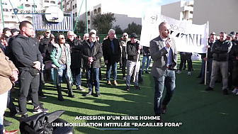 TV Locale Corse - Agression d'un jeune homme : une mobilisation intitulée 'Racailles fora'