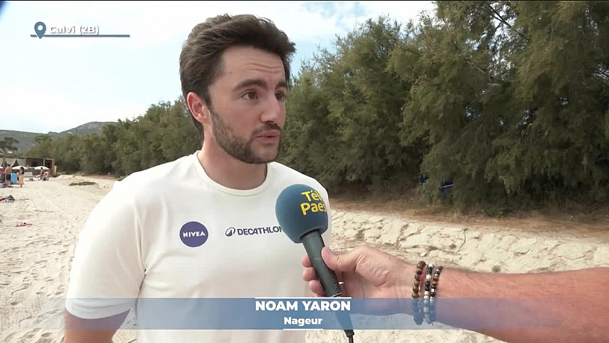 TV Locale Corse - Calvi - Monaco à la nage : le défi de Noam Yaron